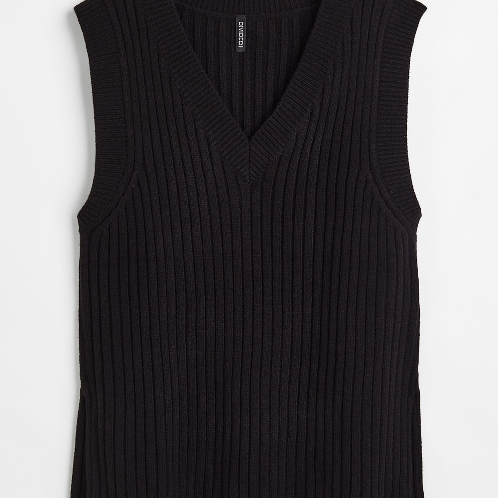 H&M Black Ribbed Tank Top